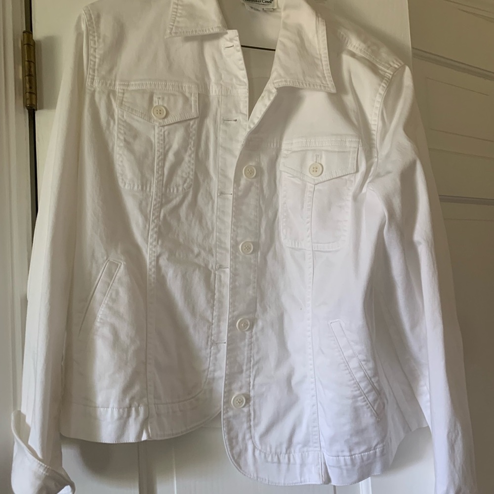 White denim jacket